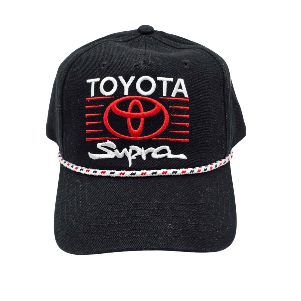 Toyota Supra JDM Racing Rope Snapback Hat Cap Black Red White Brand New OSFA